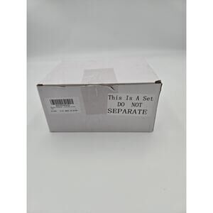 12 Pack Acrylic Sign Holders 3.5x5 Clear Double Sided T Stand Open Box